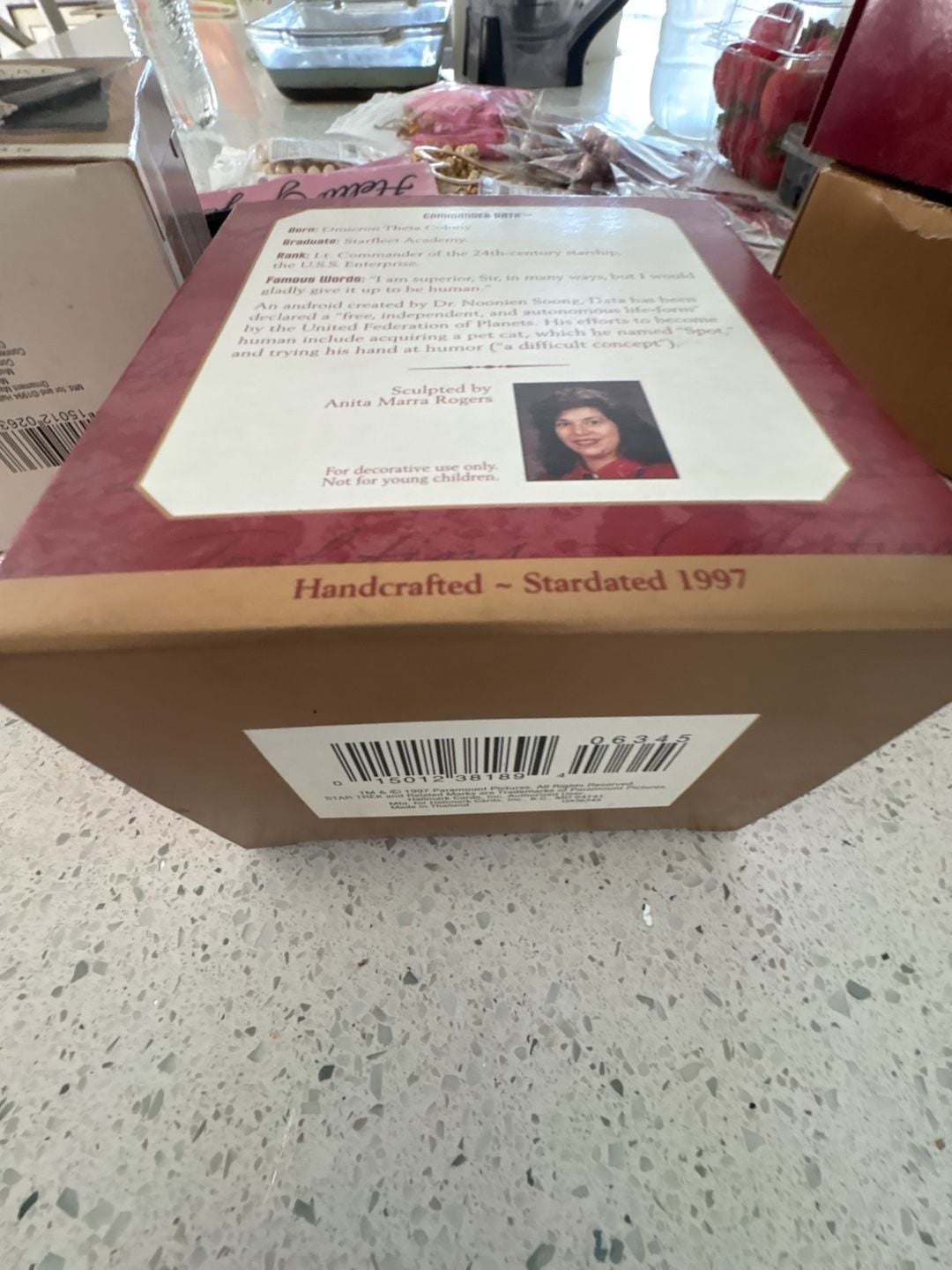 New Hallmark Star Trek Commander Data 1997 Keepsake Ornament. Never been opened!! 4
