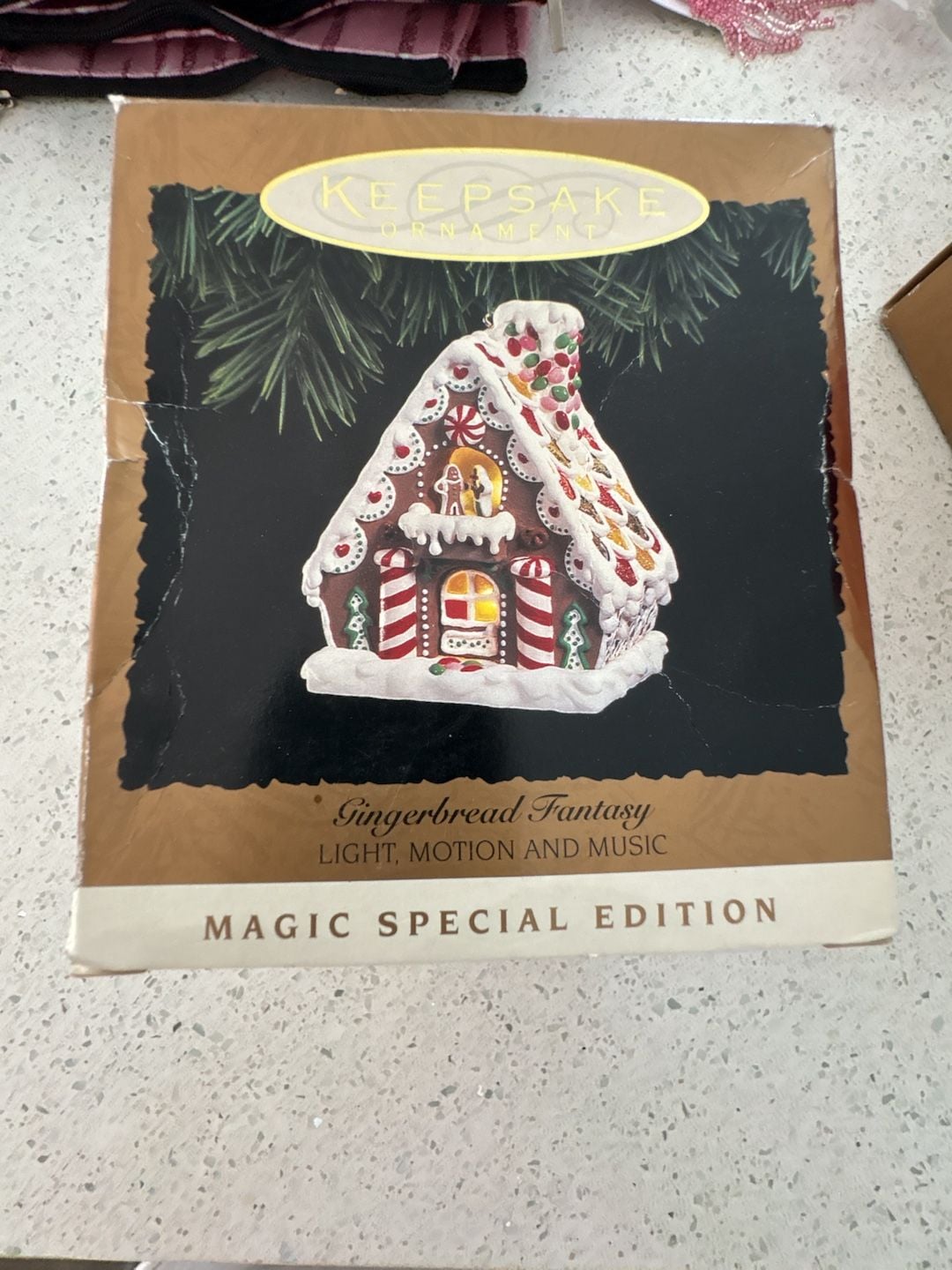 New Hallmark Keepsake Ornament Gingerbread Fantasy Light Motion And Music 1994
Never been opened 2