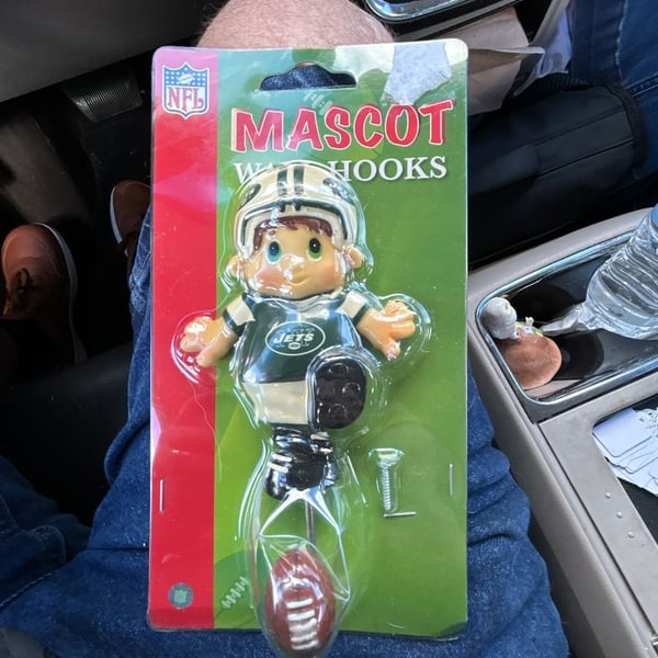 SC Sports New York Jets NFL Mascot Wall Hook
