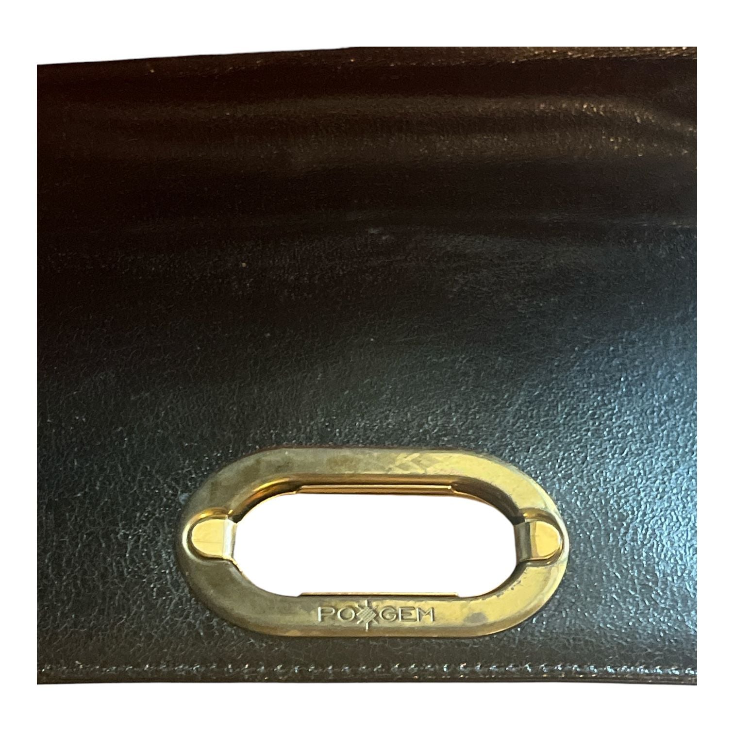 Francois California Vintage Black Patent Leather Shoulder Bag Purse 8