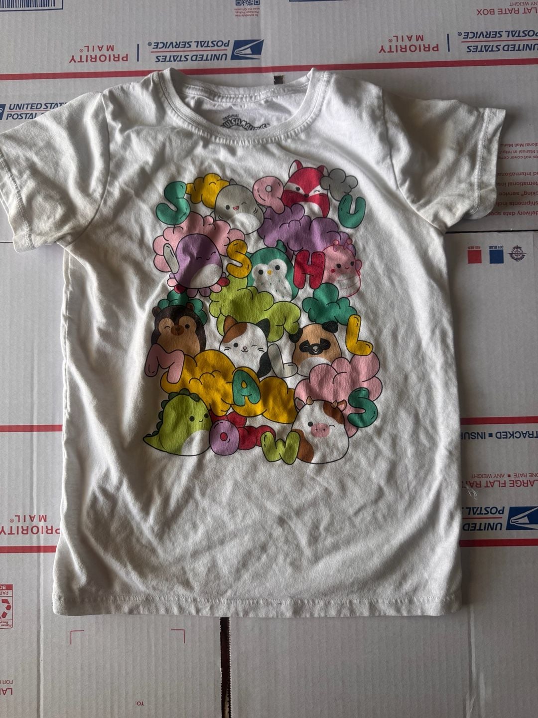 Squishmallows Graphic T-Shirt Size M (7/8) White 2