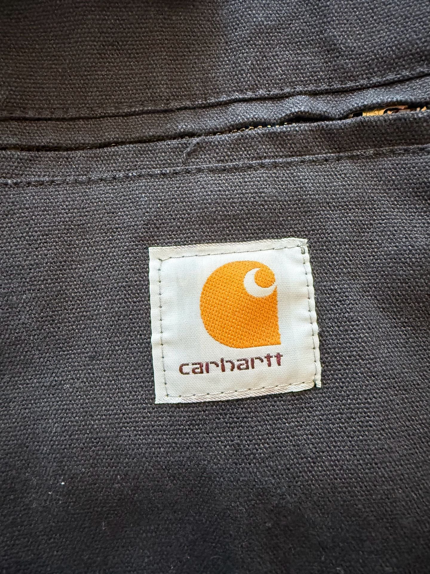 Carhartt WIP Detroit Jacket Size L Black Canvas Quilted 3