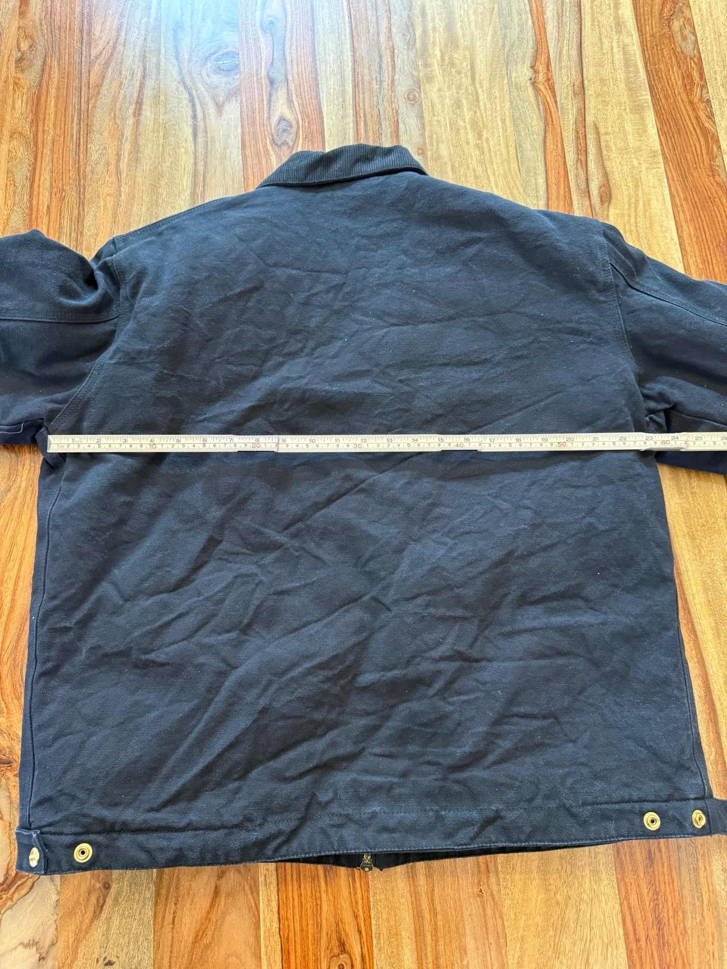 Carhartt WIP Detroit Jacket Size L Black Canvas Quilted 10