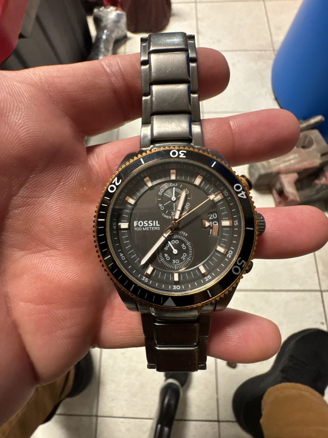 Fossil Wakefield Chronograph CH2948 Smoke Stainless Steel Watch 2
