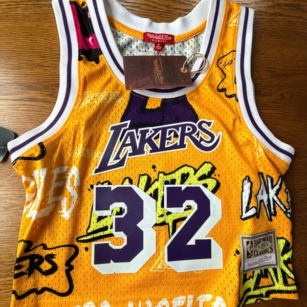 Mitchell & Ness Los Angeles Lakers Magic Johnson 1985 Crop Tank Size S