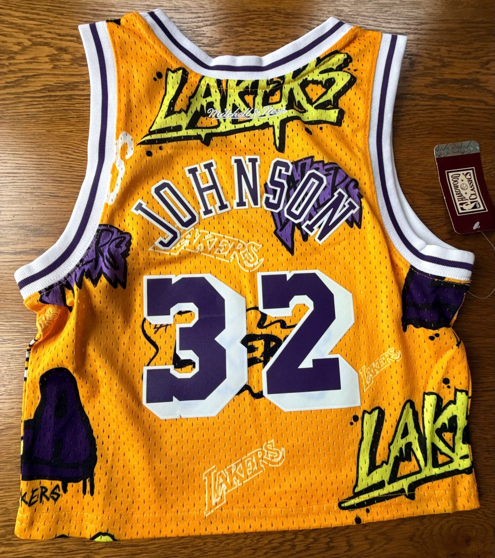 Mitchell & Ness Los Angeles Lakers Magic Johnson 1985 Crop Tank Size S 4