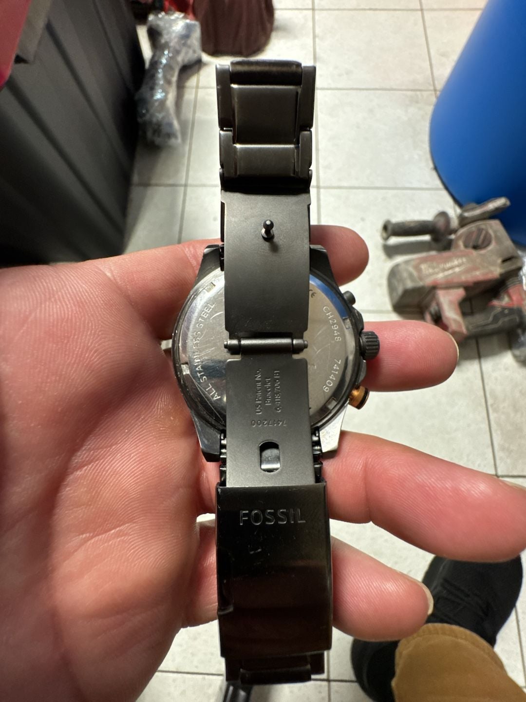 Fossil Wakefield Chronograph CH2948 Smoke Stainless Steel Watch 3