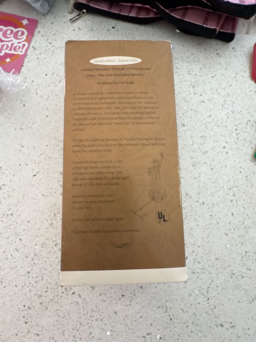 New Hallmark Keepsake Ornament The Statue of Liberty Music and Light 1996 Magic Never been opened 4