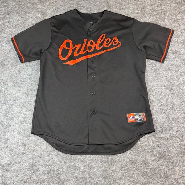 Majestic Baltimore Orioles MLB Baseball Jersey Size L Black