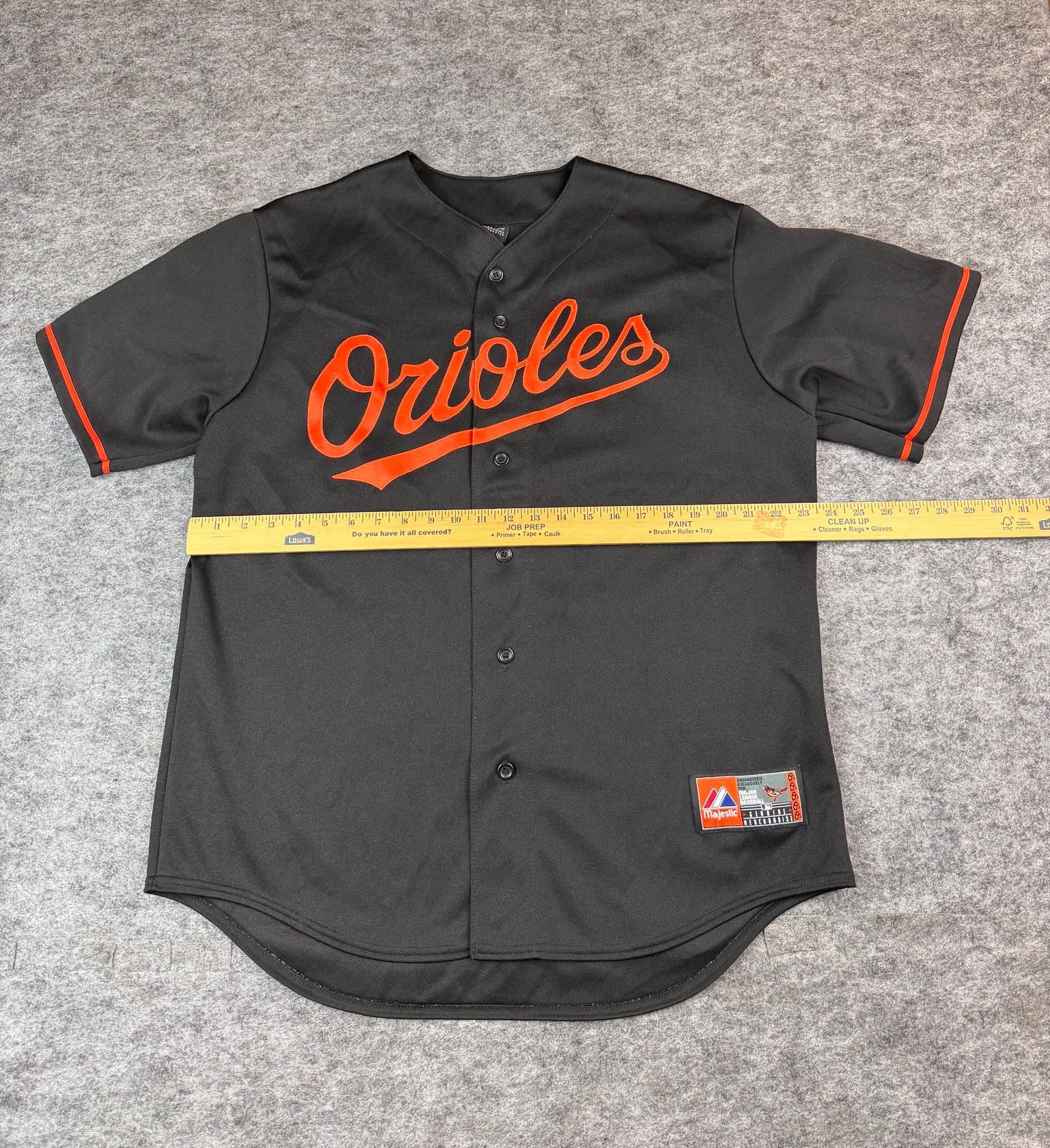Majestic Baltimore Orioles MLB Baseball Jersey Size L Black 8