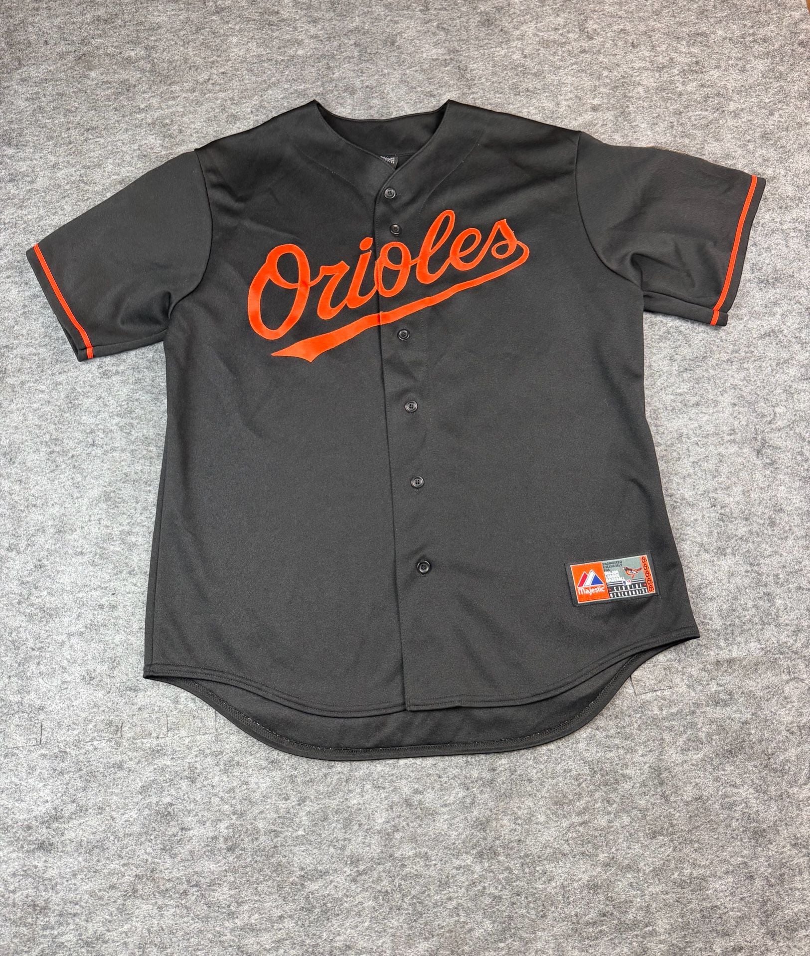 Majestic Baltimore Orioles MLB Baseball Jersey Size L Black 11