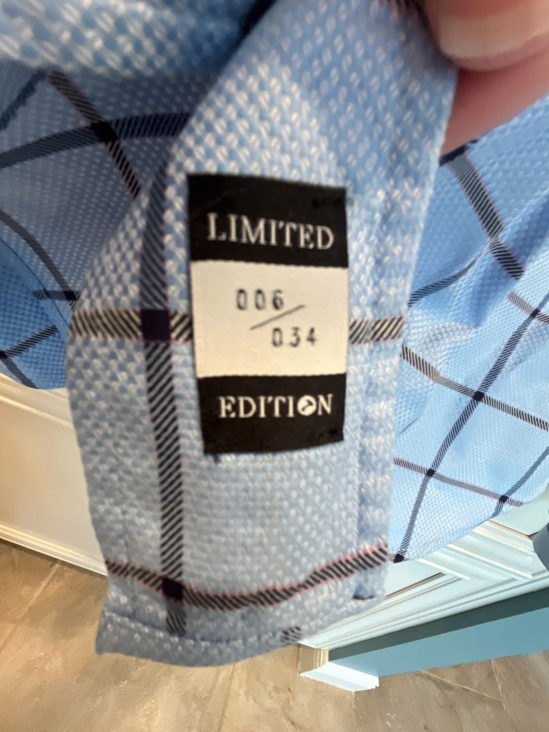 Hammer Made Plaid Dress Shirt Light Blue Check Long Sleeve 5