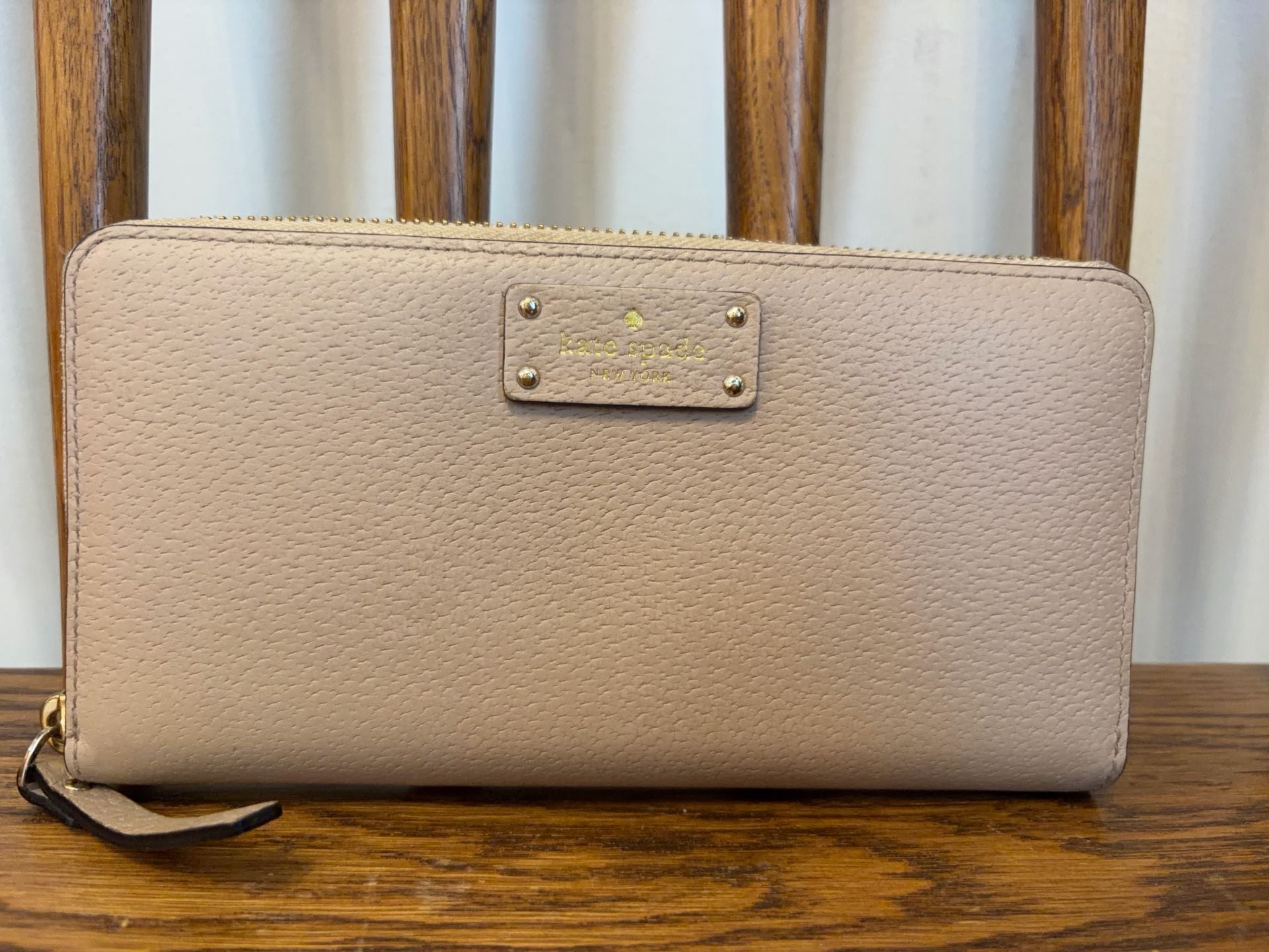 Kate Spade Grove Street Neda Zip Around Leather Wallet Warm Vellum 2