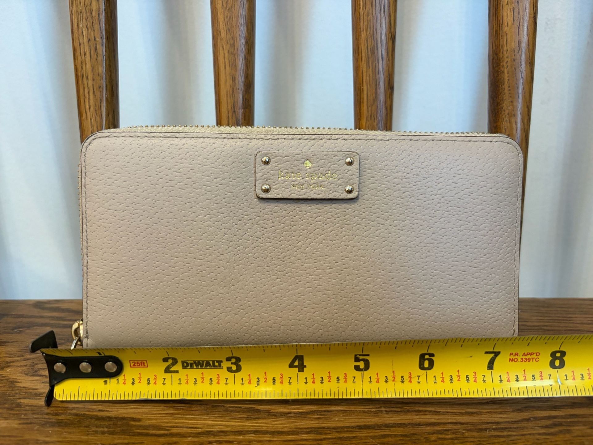 Kate Spade Grove Street Neda Zip Around Leather Wallet Warm Vellum 3