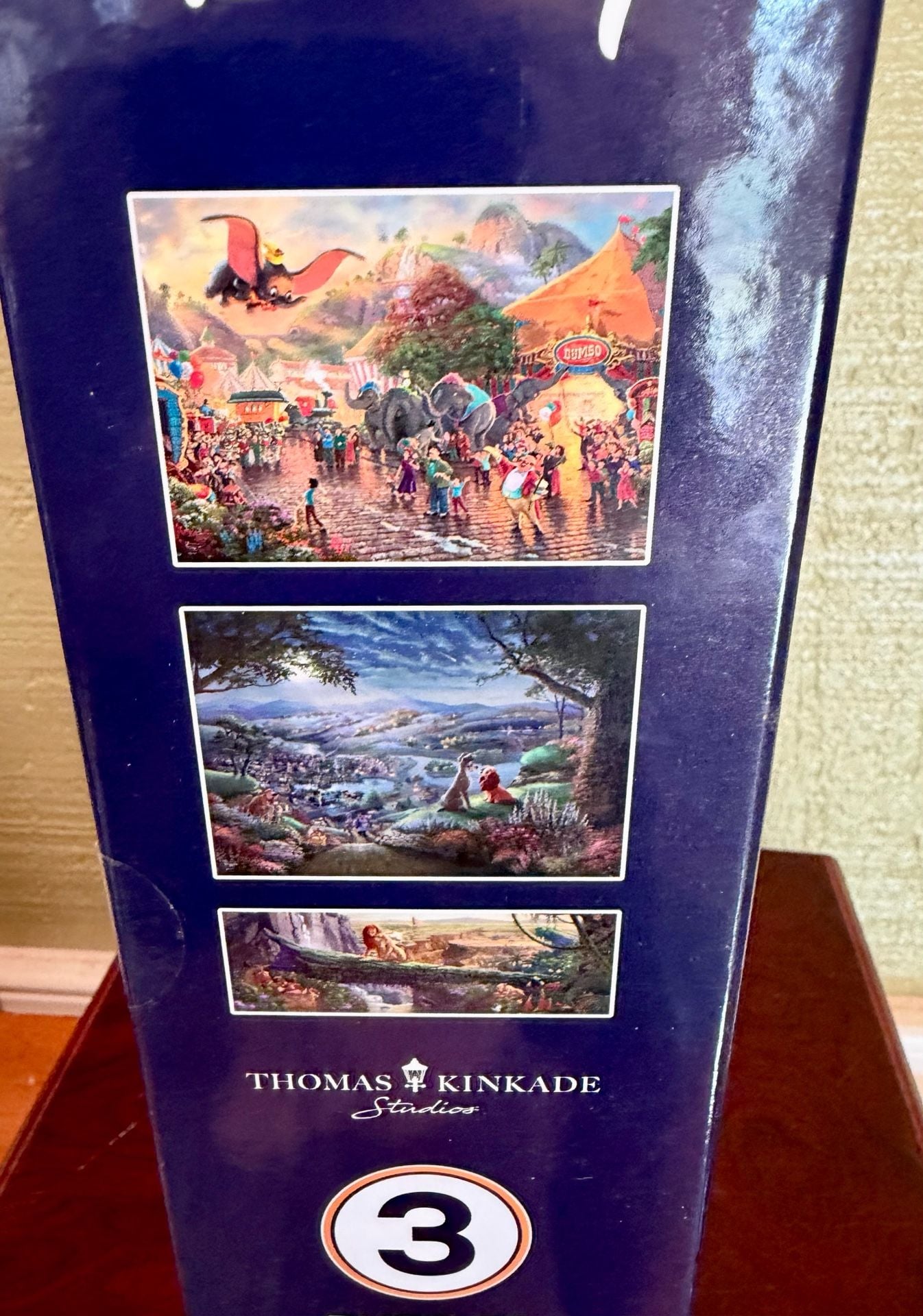 Disney Thomas Kinkade Studios 3-Puzzle Set – NEW / Never Opened 8