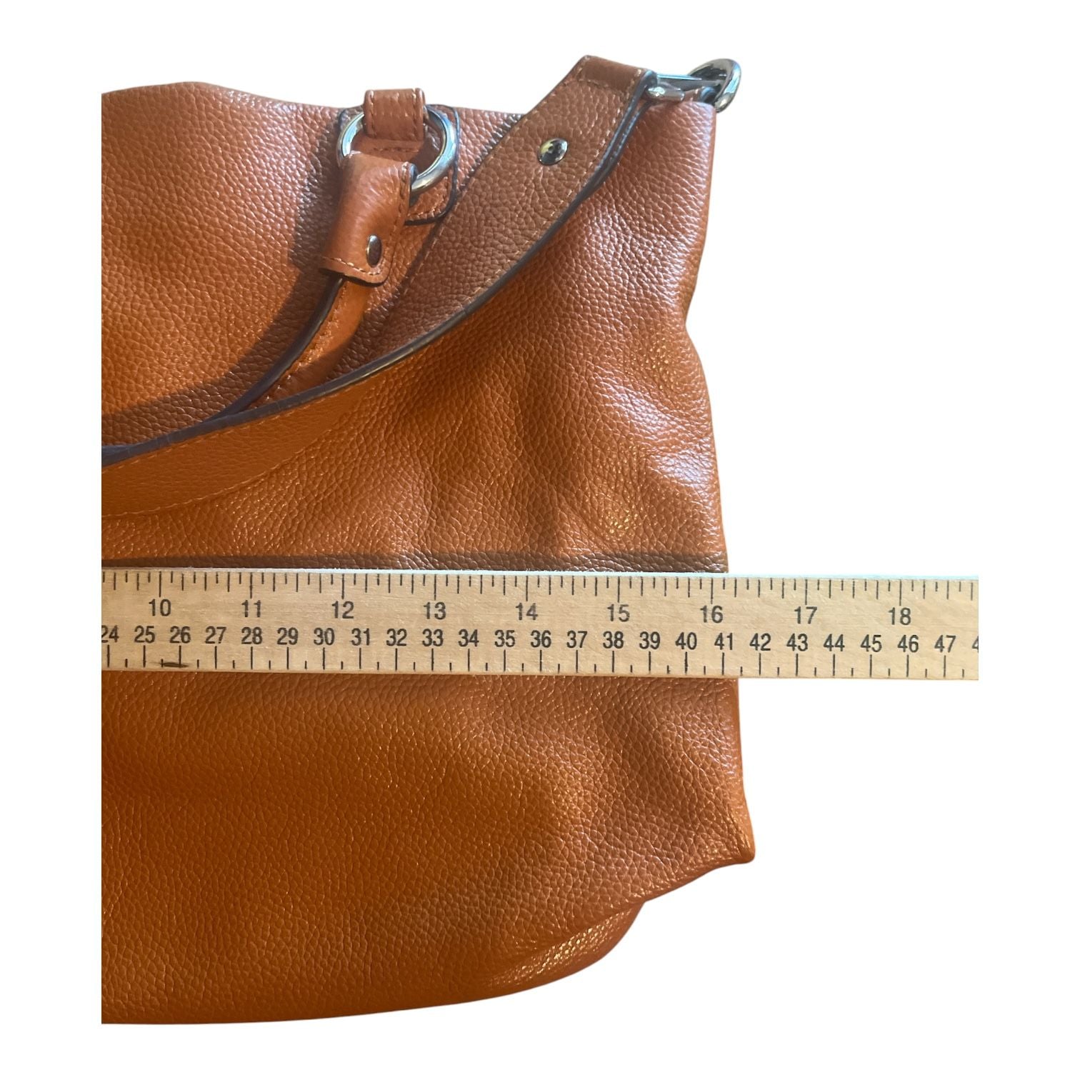 Kattee Leather Hobo Satchel Handbag Shoulder Bag Orange 7