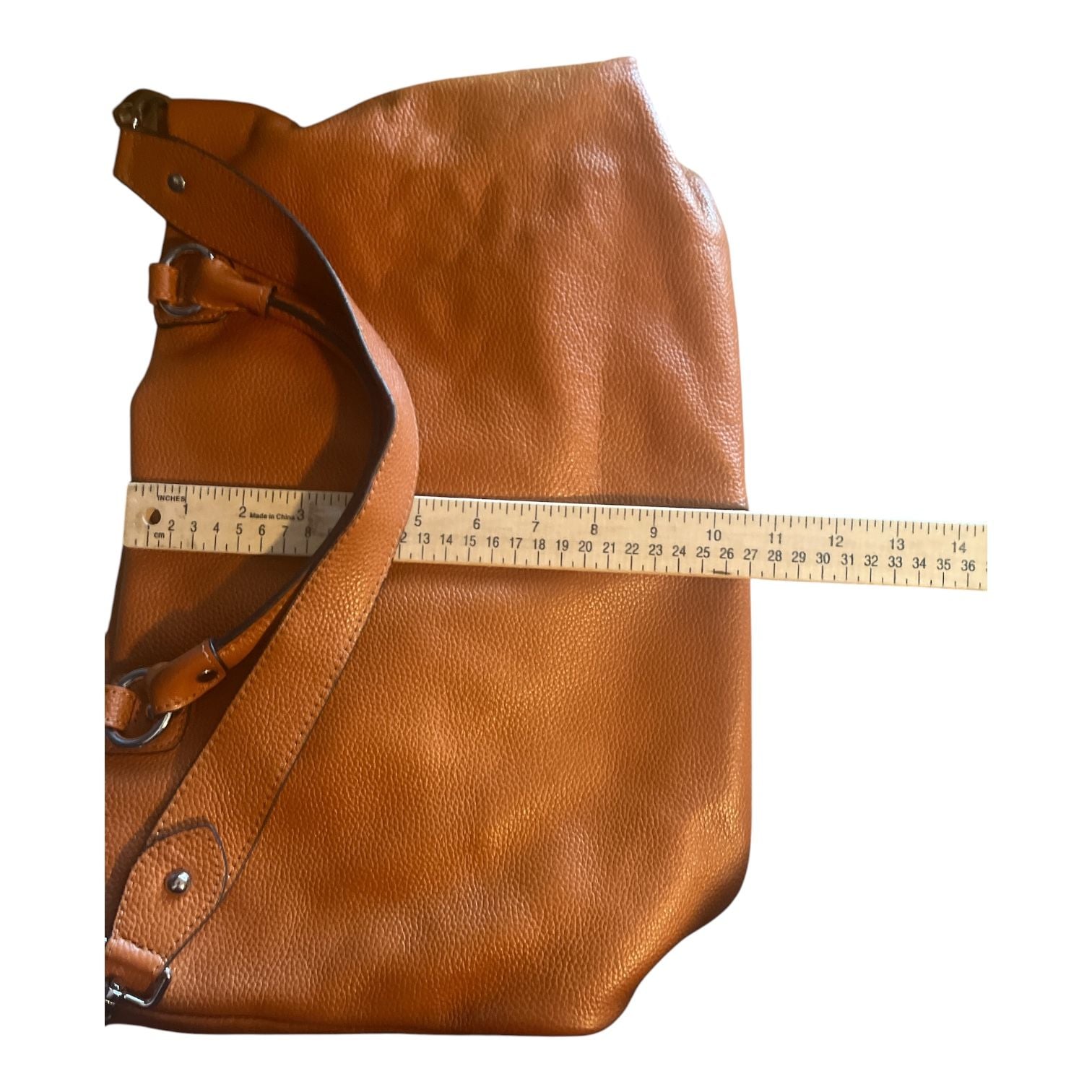 Kattee Leather Hobo Satchel Handbag Shoulder Bag Orange 8