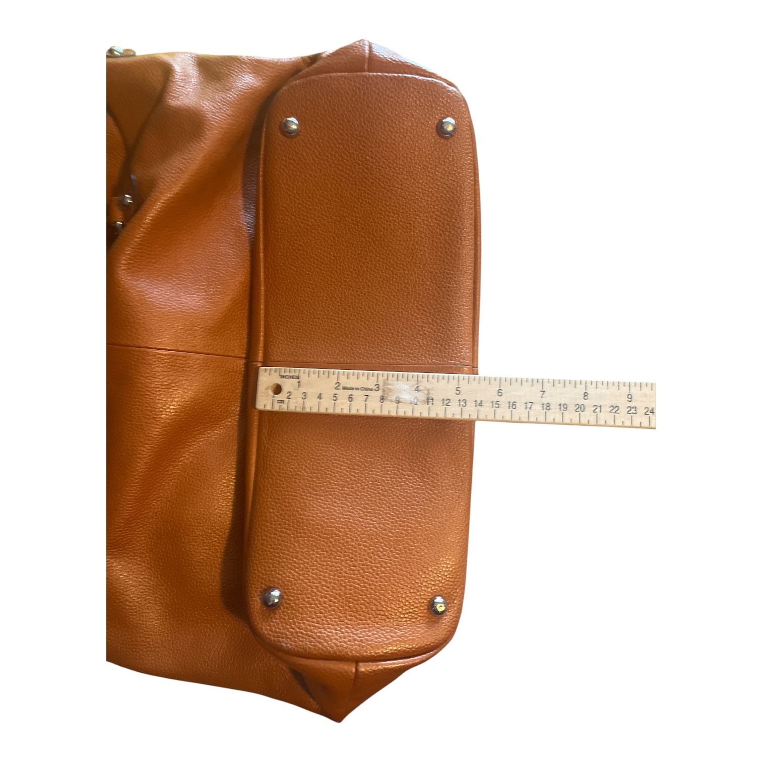 Kattee Leather Hobo Satchel Handbag Shoulder Bag Orange 9