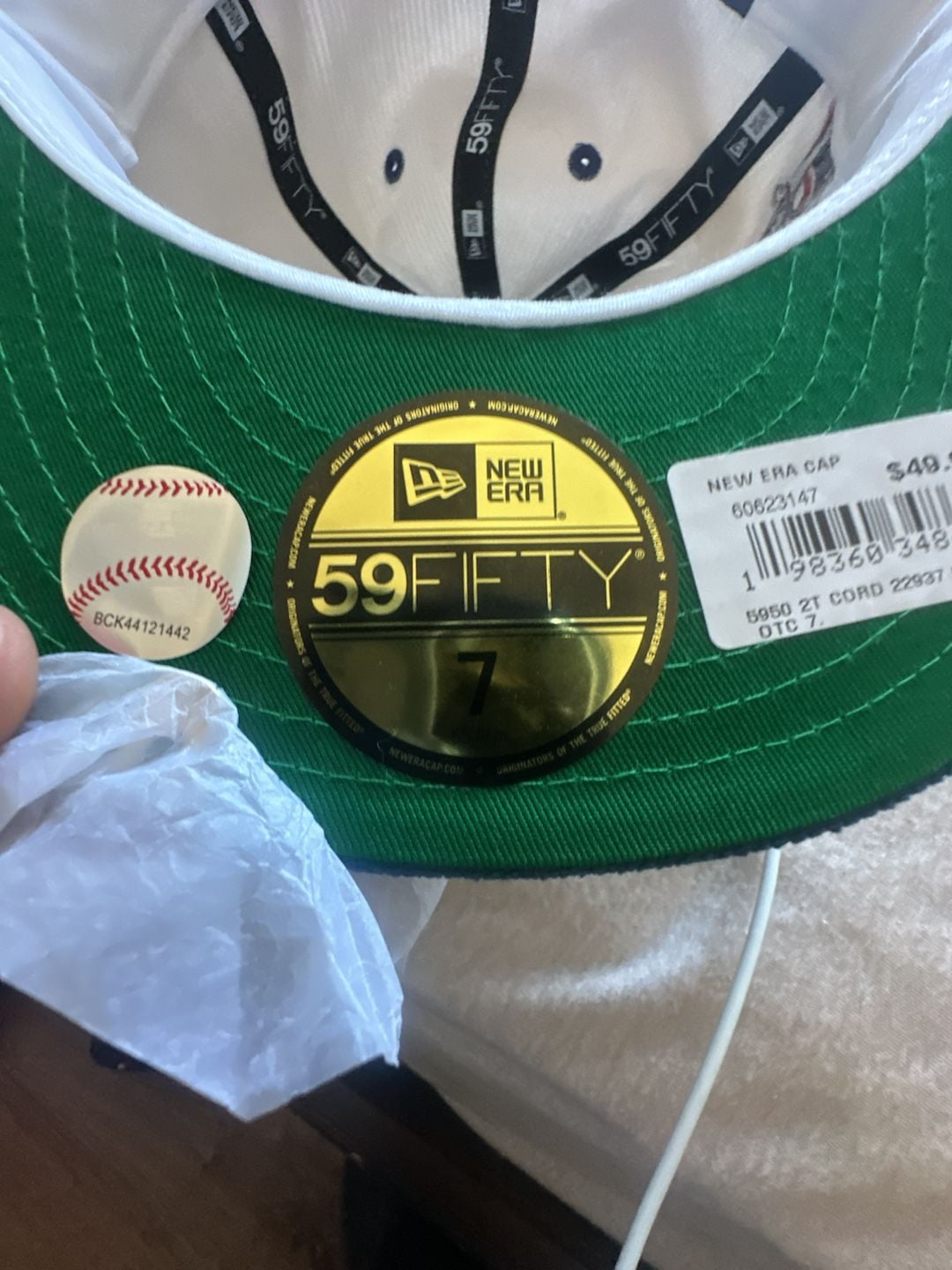 New Era Los Angeles Dodgers Corduroy 59FIFTY Fitted Hat White Blue 5