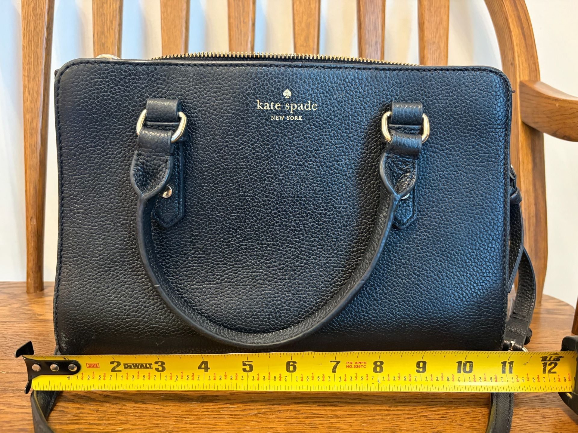 Kate Spade Mulberry Street Black Pebbled Leather Satchel 3
