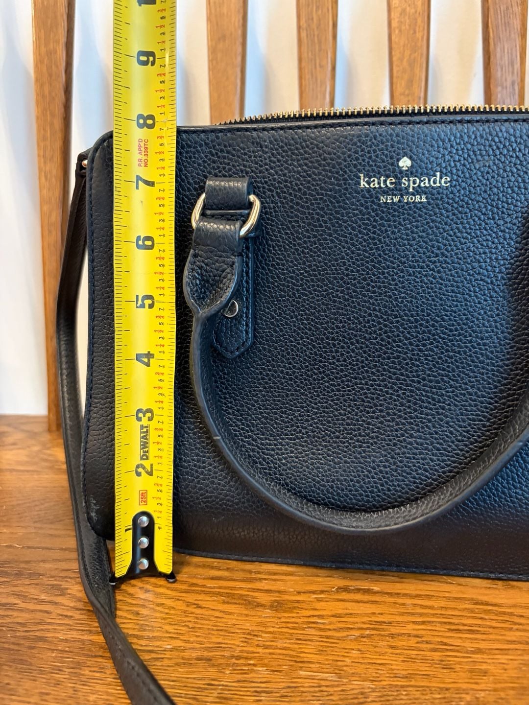 Kate Spade Mulberry Street Black Pebbled Leather Satchel 4