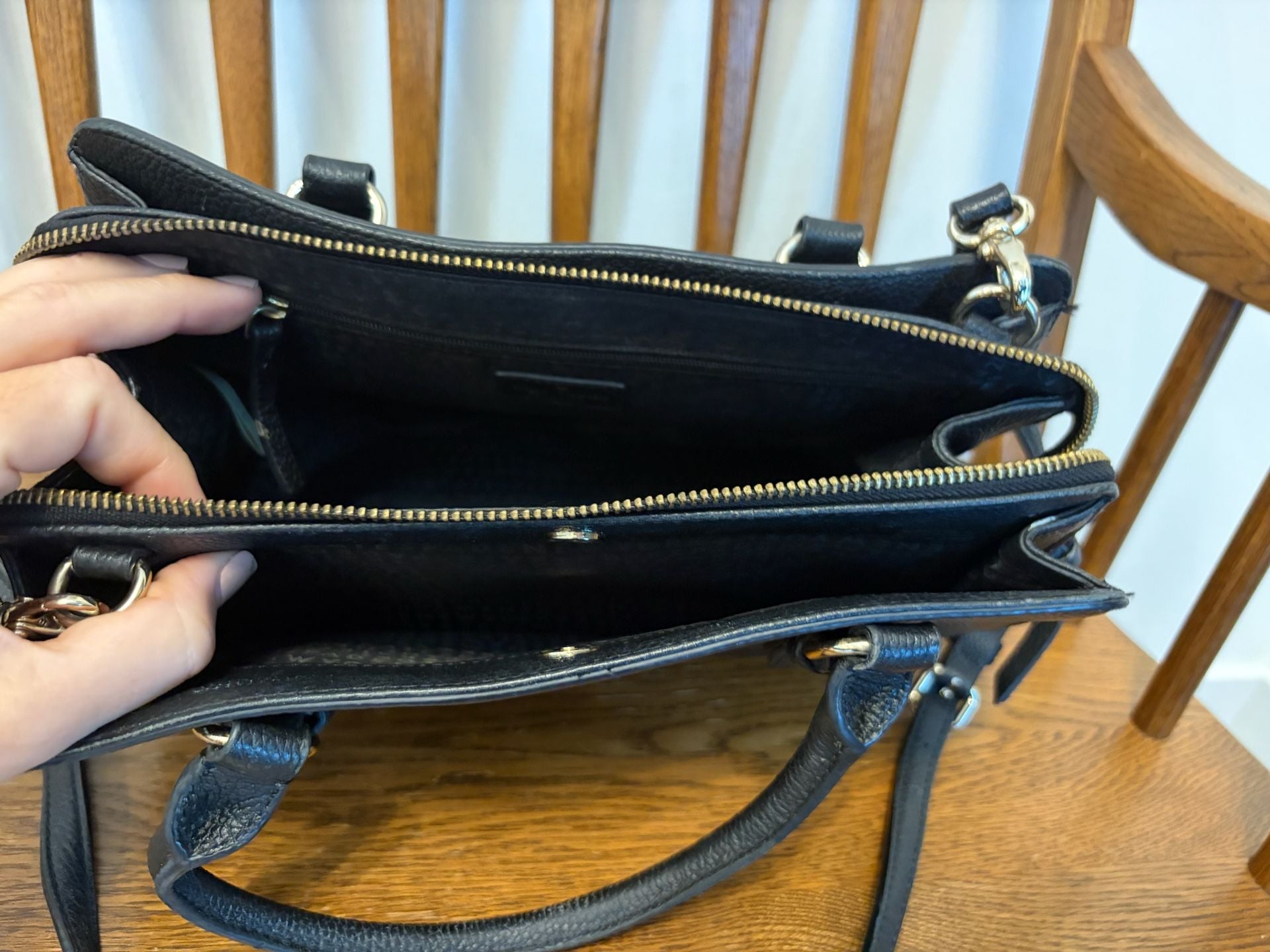 Kate Spade Mulberry Street Black Pebbled Leather Satchel 5