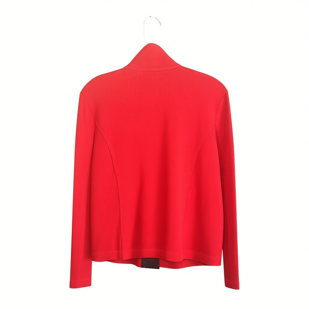 Lauren Ralph Lauren Jacket Size M Red Cotton Metal Clasp 3