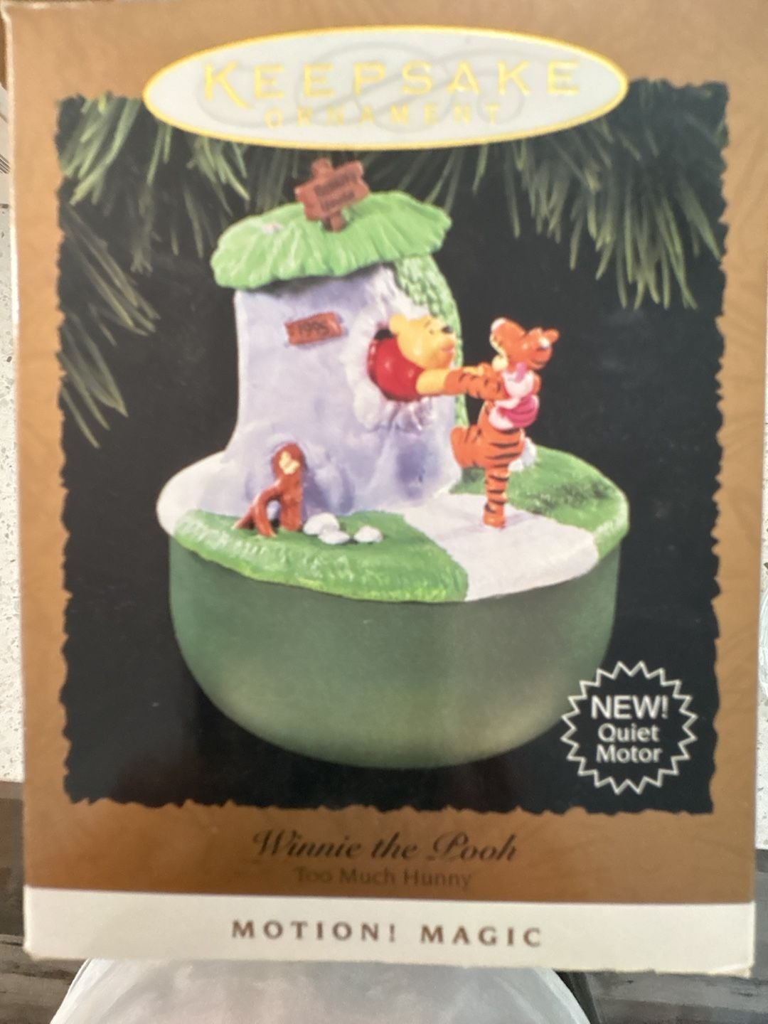 New Hallmark Keepsake Ornament Winnie the Pooh Too Much Honey Motion Magic 1995
Never been opened 2