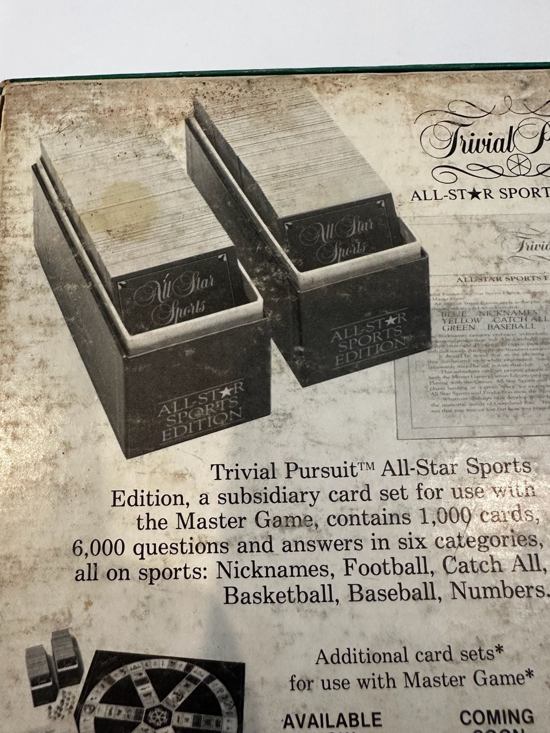 Trivial Pursuit All-Star Sports Edition Subsidiary 10
