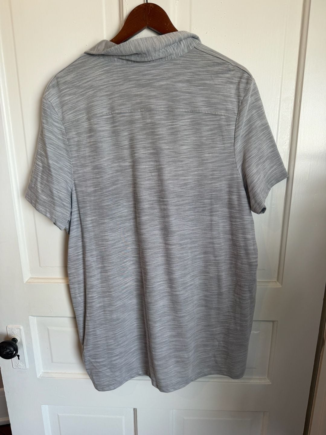 Rock & Republic Polo Shirt Size XXL Gray Heathered Pocket Short Sleeve 3