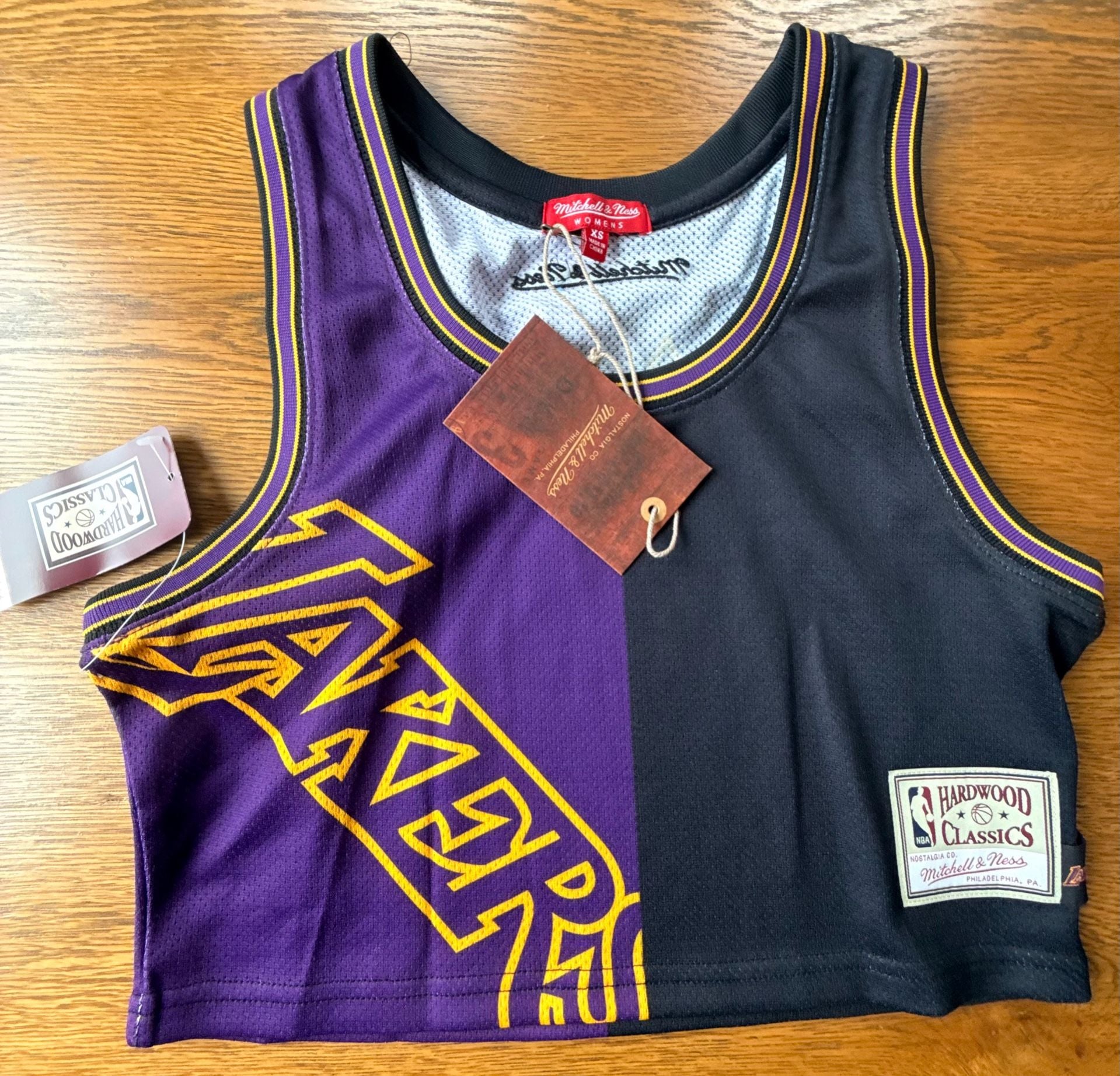 Mitchell & Ness Los Angeles Lakers Crop Top Size XS 2
