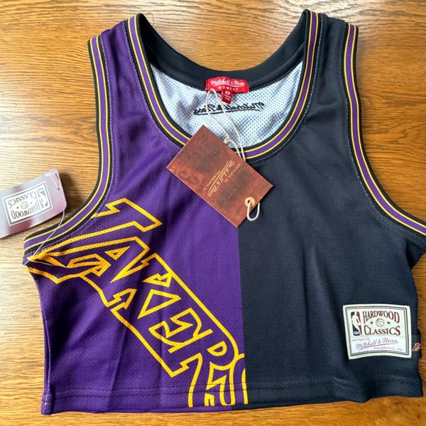 Mitchell & Ness Los Angeles Lakers Crop Top Size XS