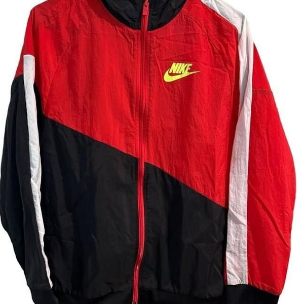 Youth Nike Core Amplify Windrunner Jacket Red Black White