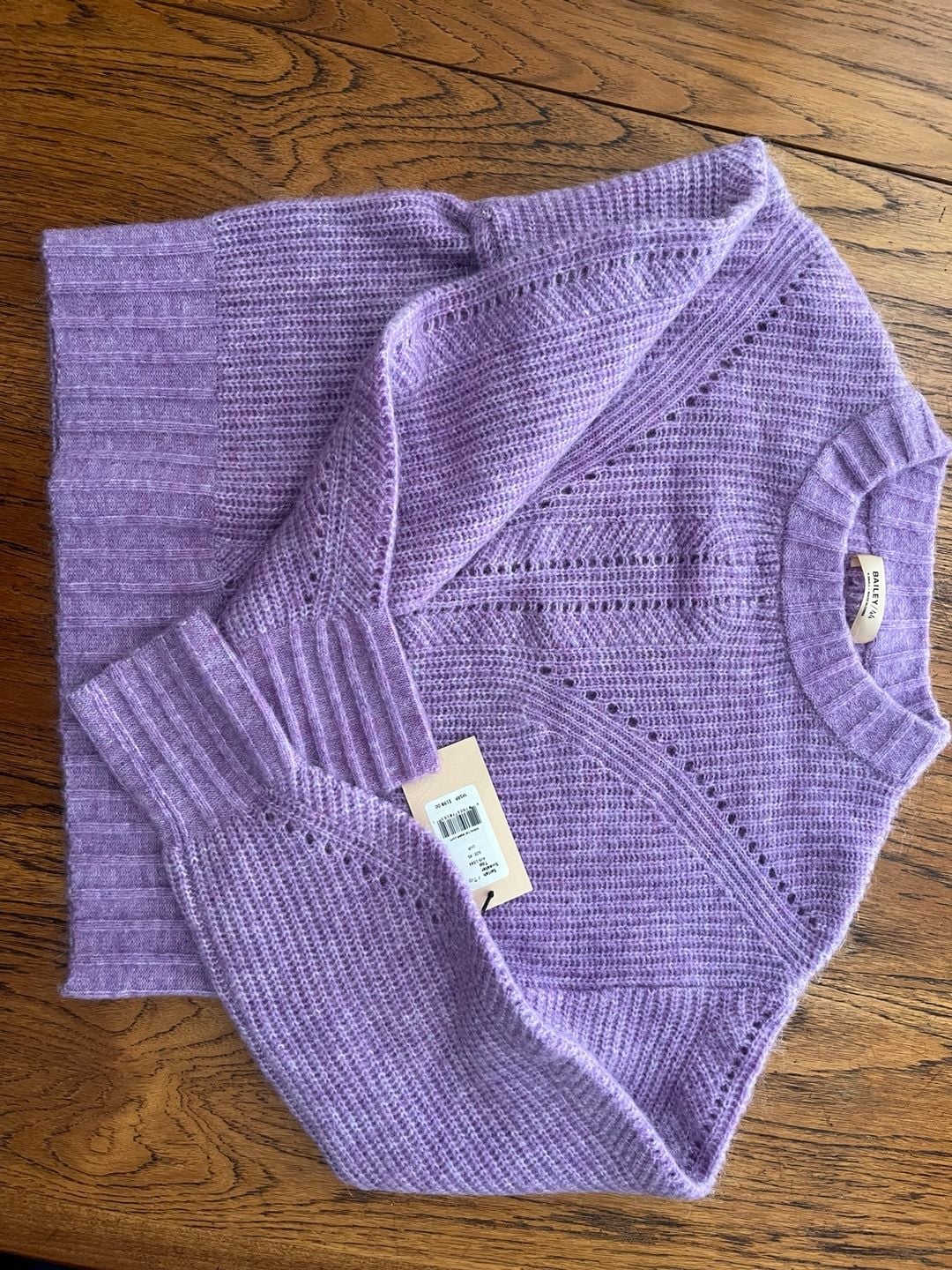 Bailey 44 Sariah Sweater Top Size XS Purple Mohair Wool Blend NWT 7