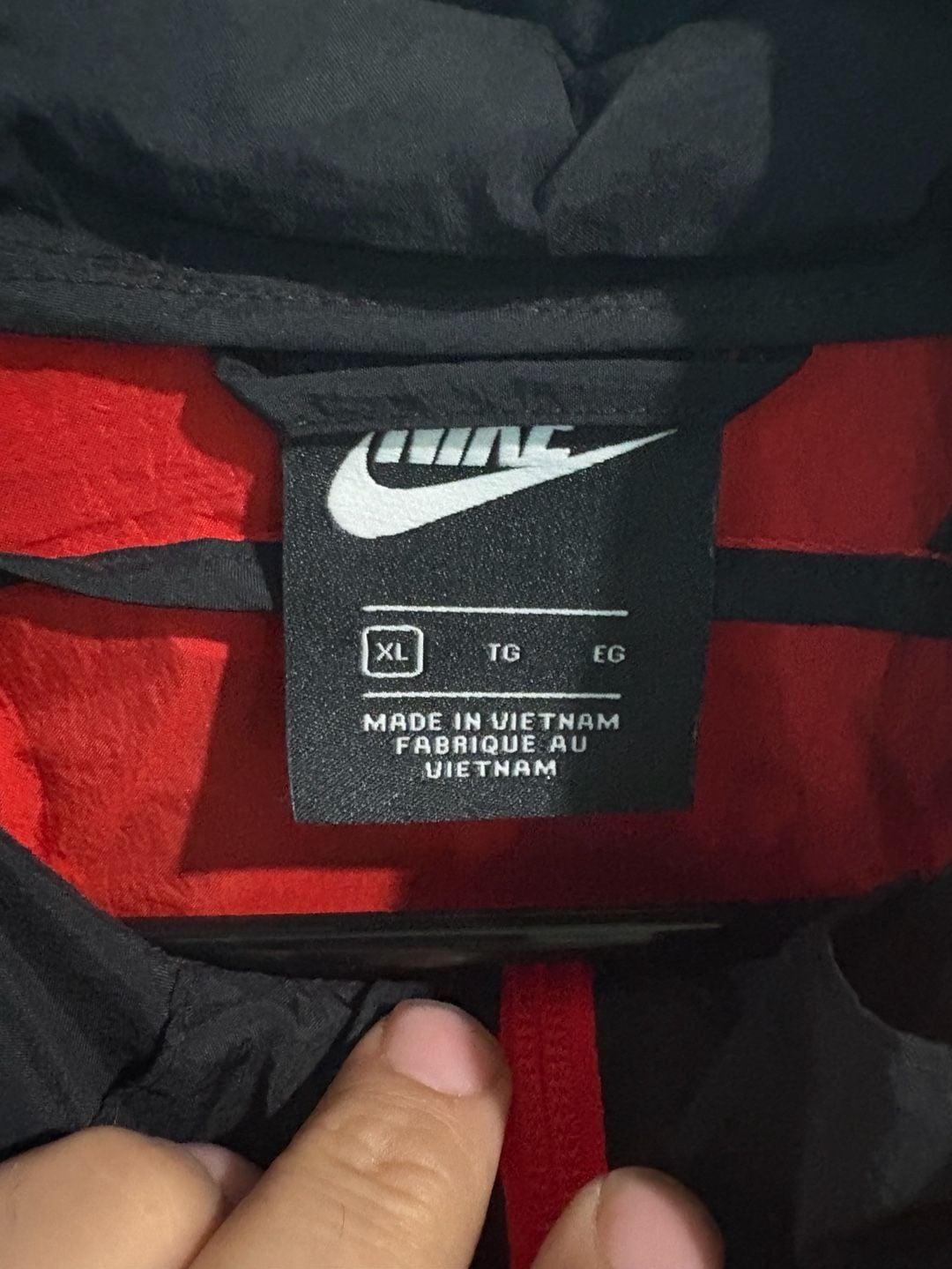 Youth Nike Core Amplify Windrunner Jacket Red Black White 8