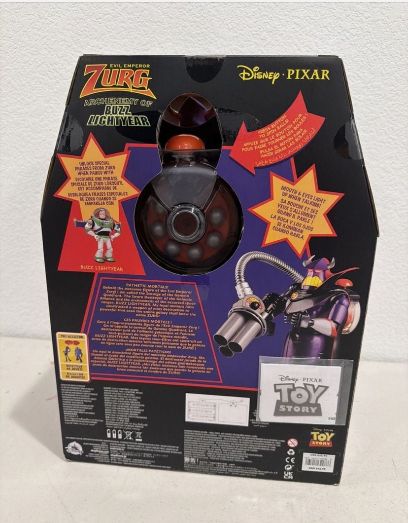 Disney Pixar Toy Story Evil Emperor Zurg Talking Action Figure New 2