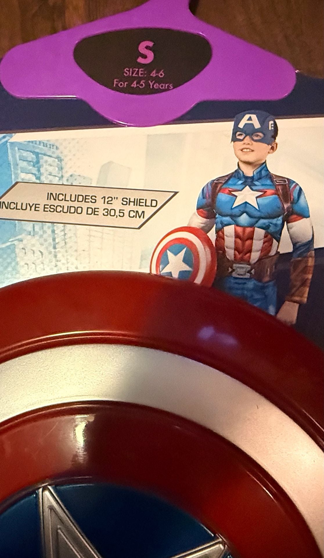 Rubies Marvel Captain America Muscle Chest Costume Size 4-6 4