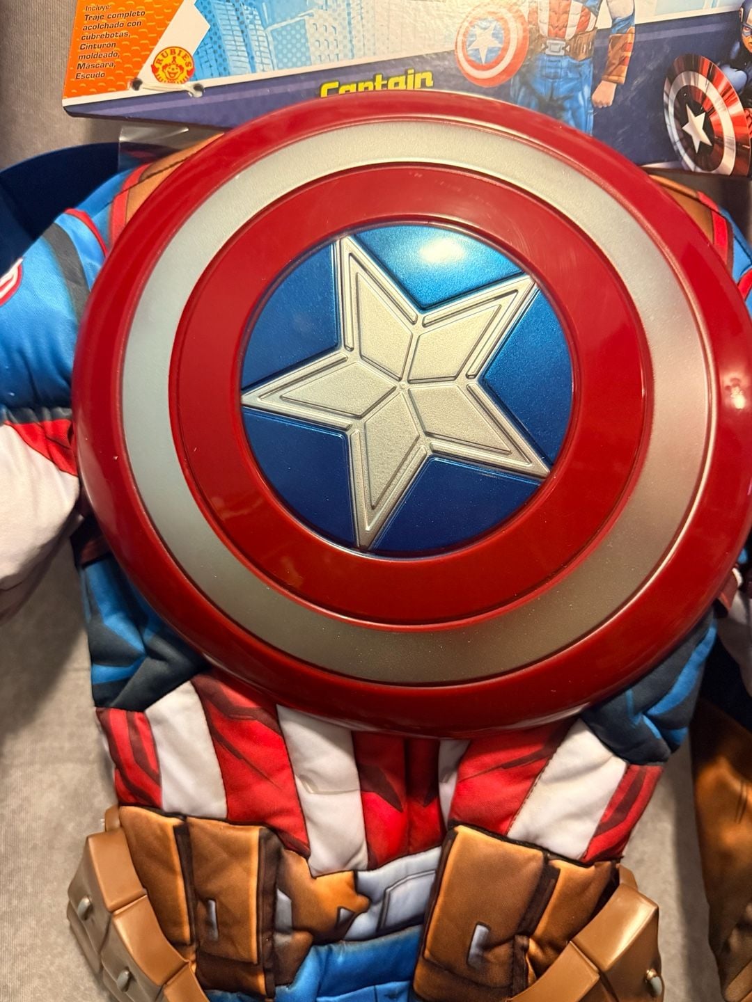 Rubies Marvel Captain America Muscle Chest Costume Size 4-6 5