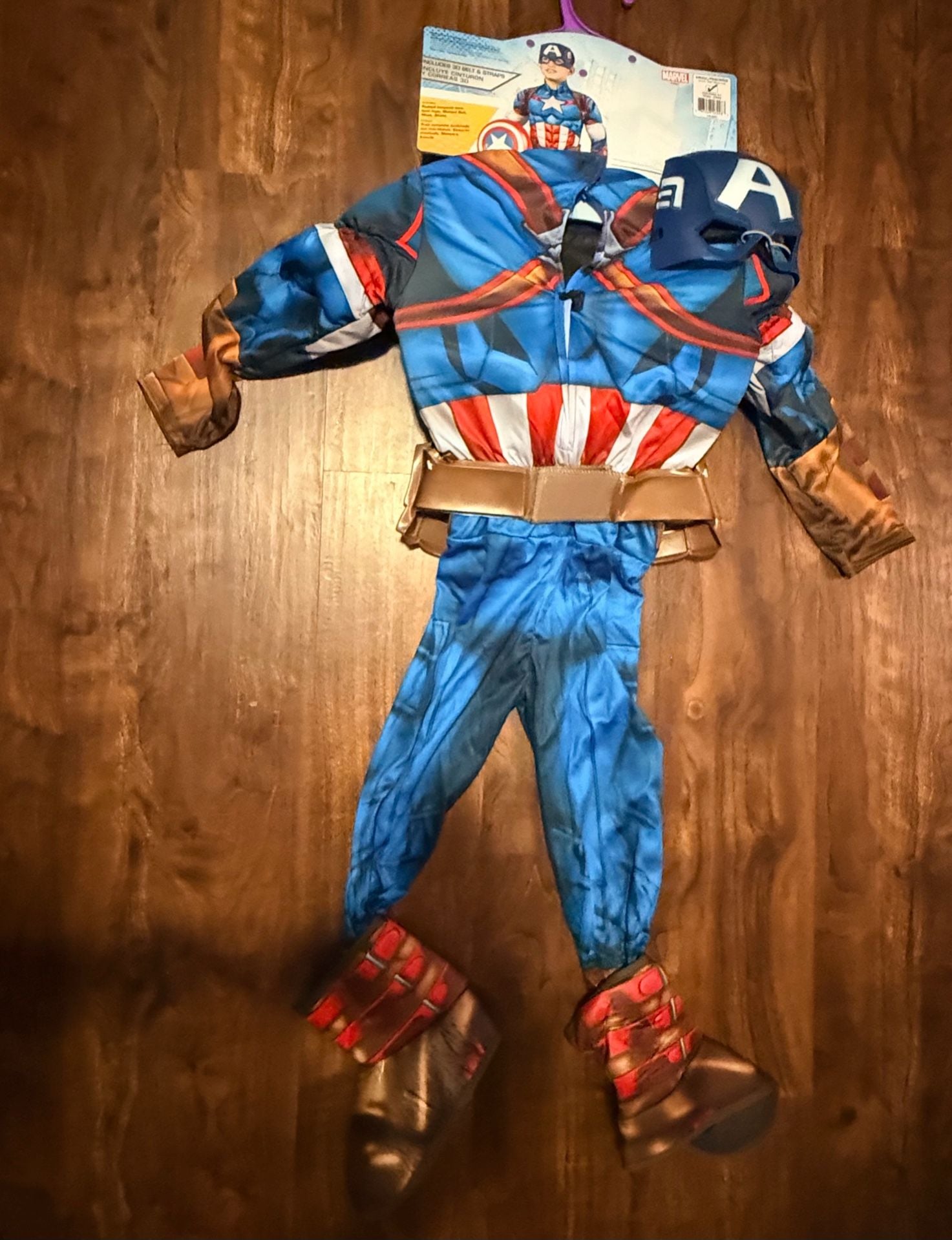Rubies Marvel Captain America Muscle Chest Costume Size 4-6 6