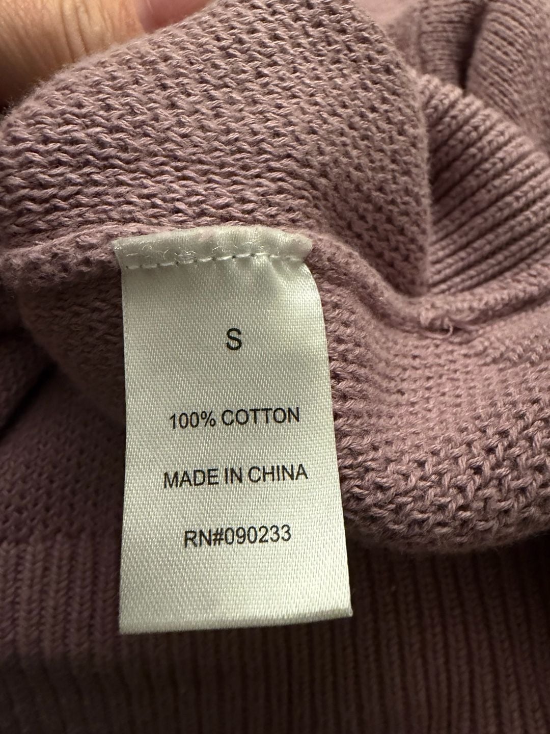 Pacsun Hollywood Resort Hotel Sweater Size S Mauve Cotton 3