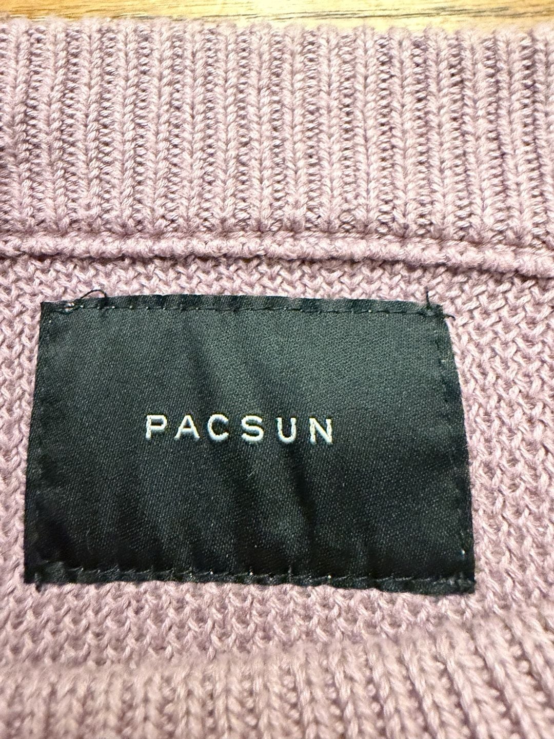 Pacsun Hollywood Resort Hotel Sweater Size S Mauve Cotton 4
