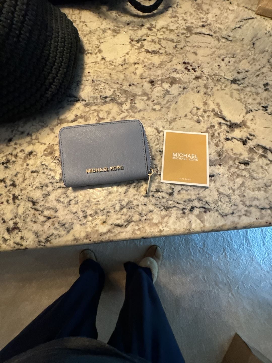 Michael Kors Jet Set Travel Wallet Blue 2