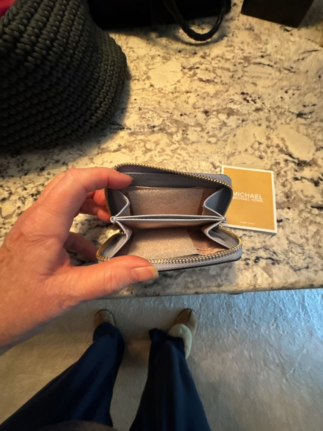 Michael Kors Jet Set Travel Wallet Blue 3