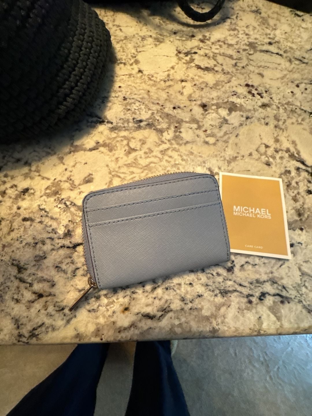 Michael Kors Jet Set Travel Wallet Blue 4