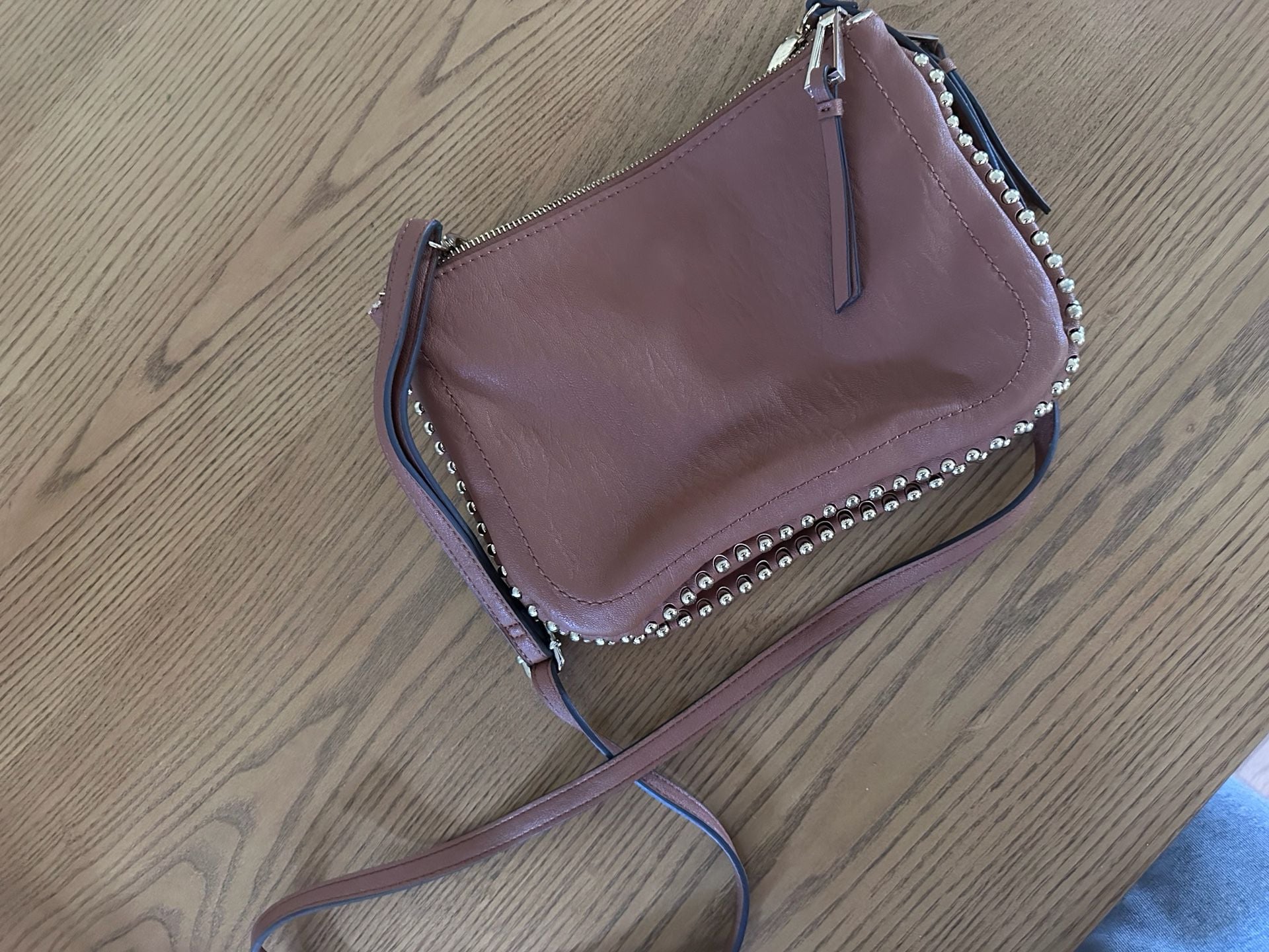 Jessica Simpson Camille Crossbody Brown Studded Handbag 7