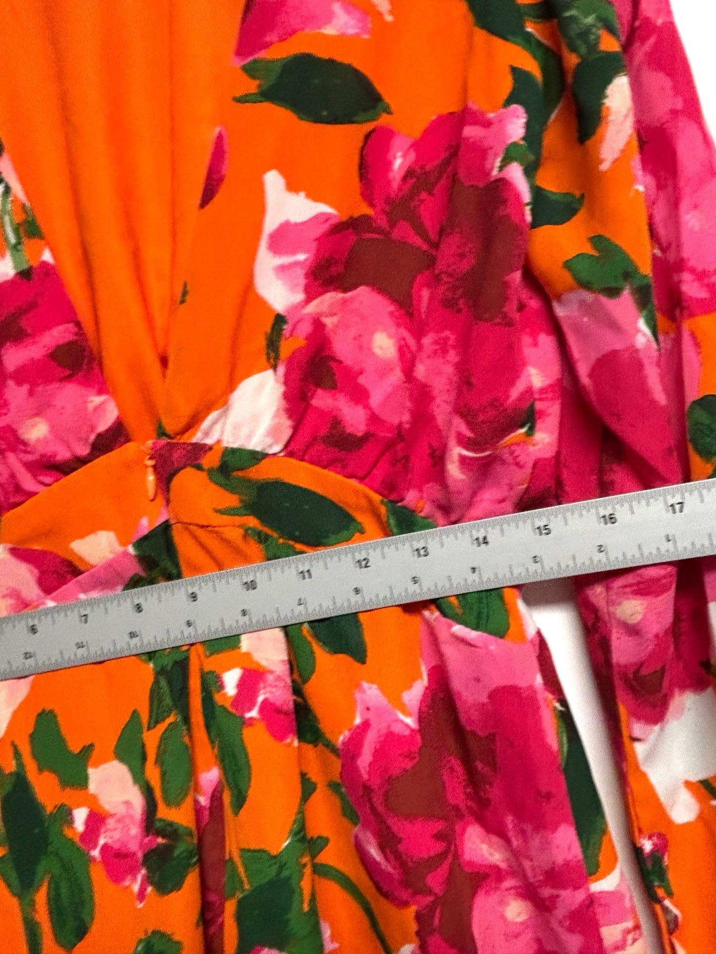 Lulus Sweetest Song Romper Size S Orange Floral Print Backless 4