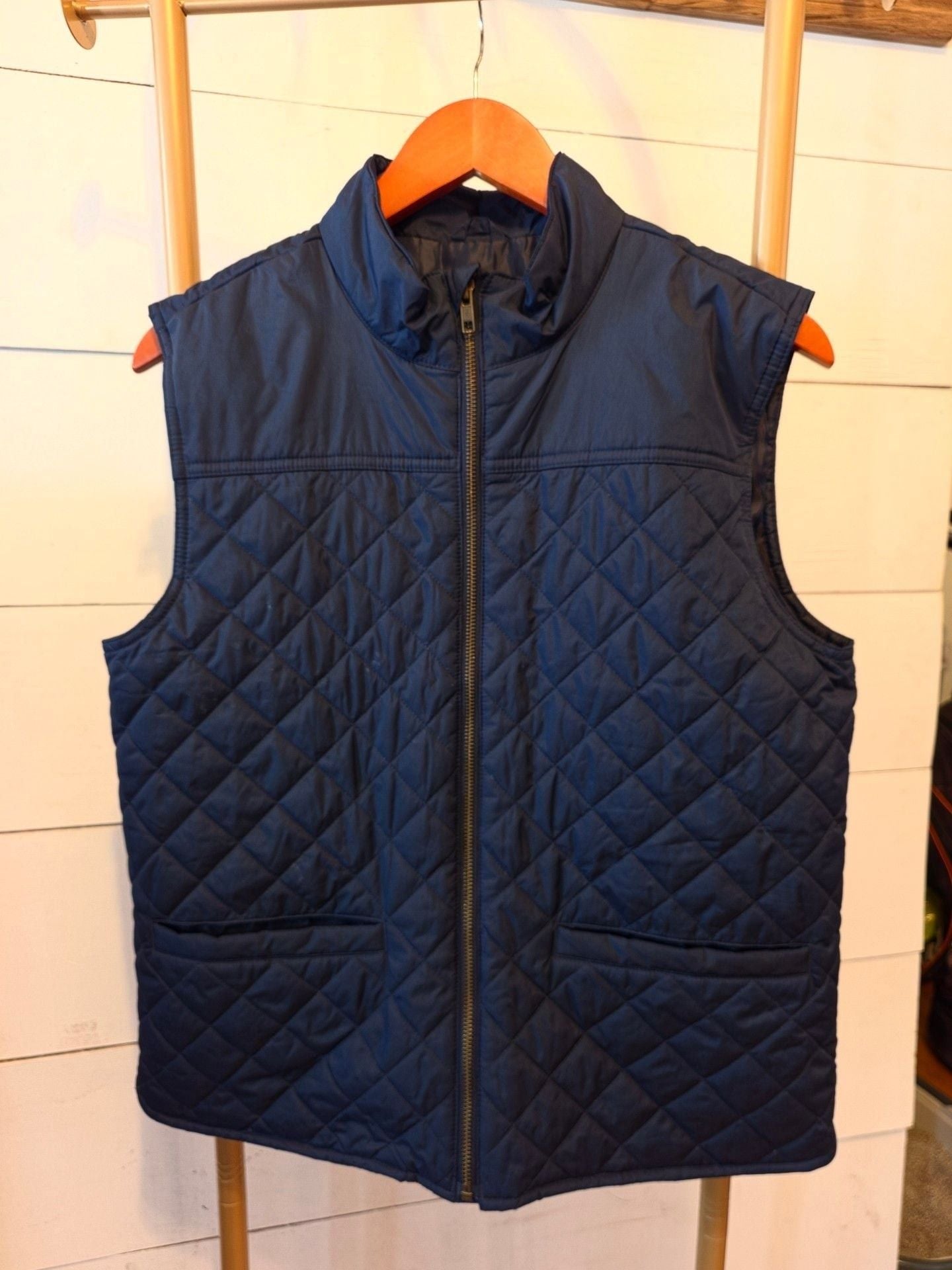 Crewcuts Quilted Vest Size XL Blue Full Zip Puffer Outerwear 2