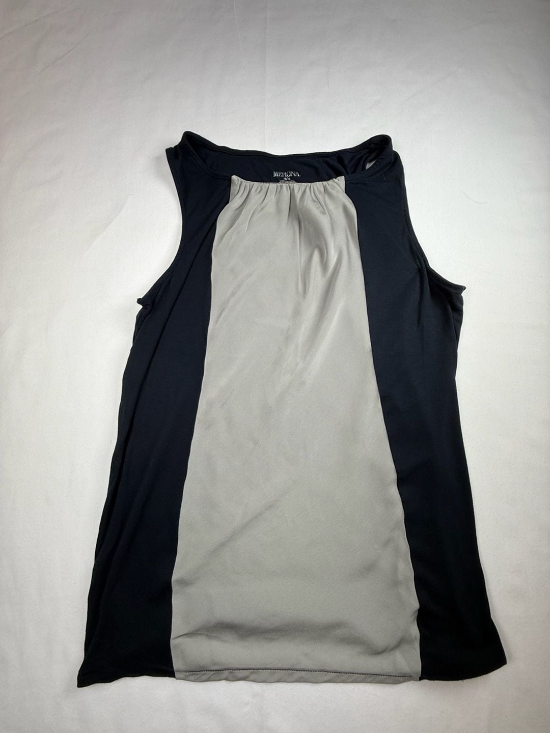 Merona Sleeveless Tank Top Size M Black White Colorblock 4