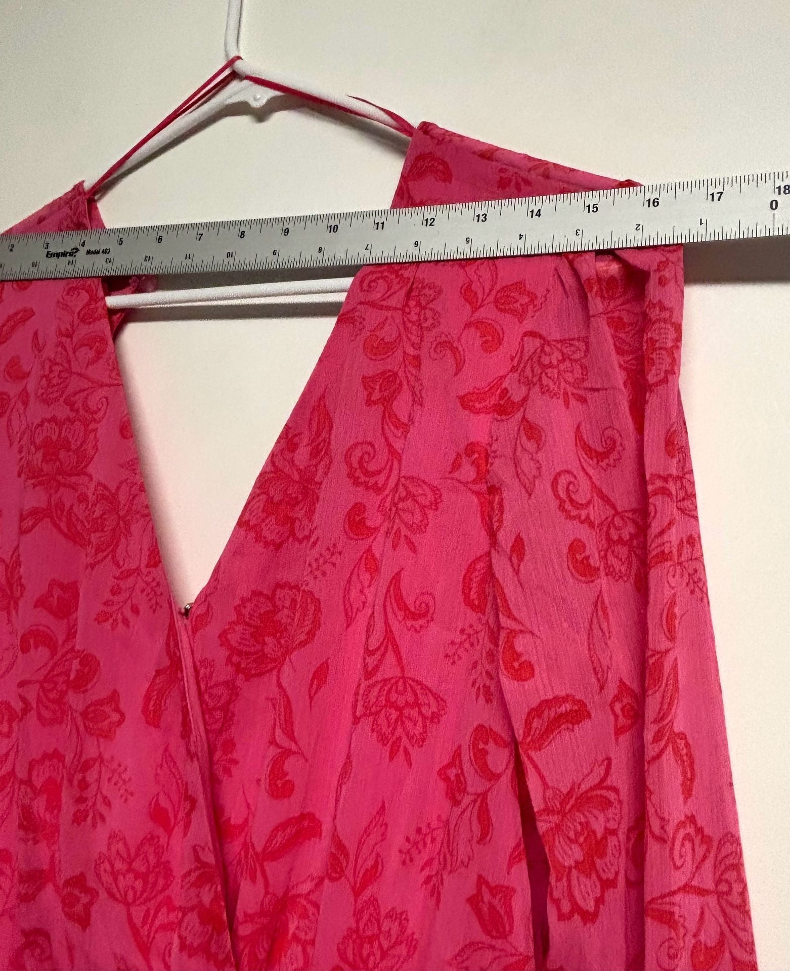 Francesca's Miami Floral Ruffle Romper Size S Pink 3