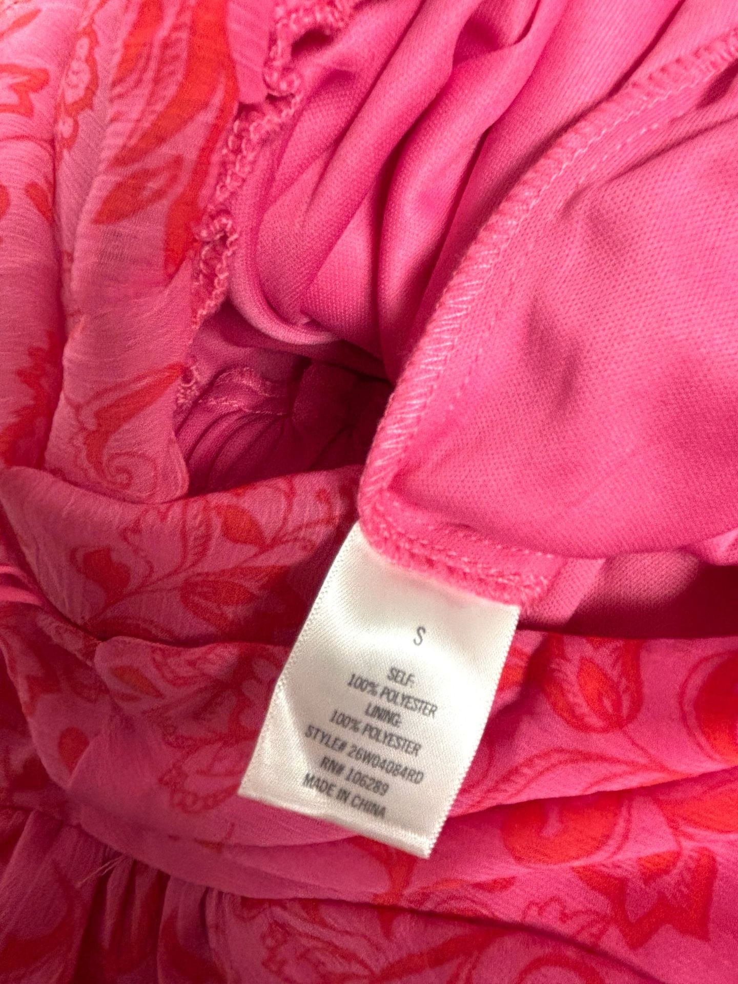 Francesca's Miami Floral Ruffle Romper Size S Pink 6